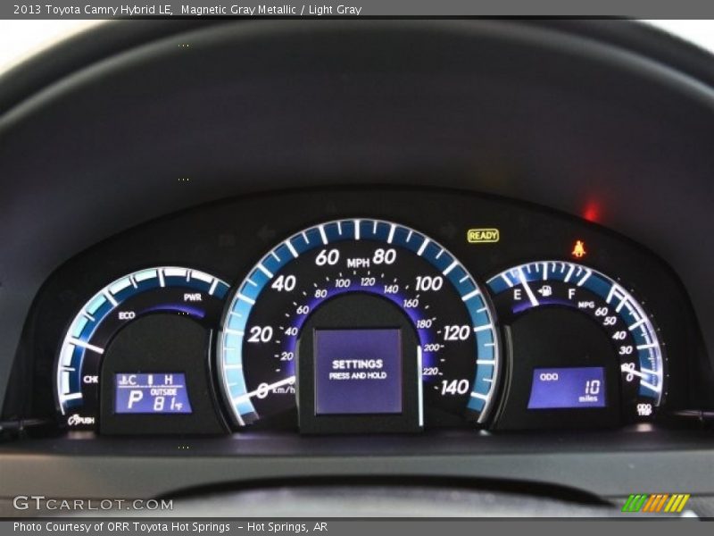 Magnetic Gray Metallic / Light Gray 2013 Toyota Camry Hybrid LE