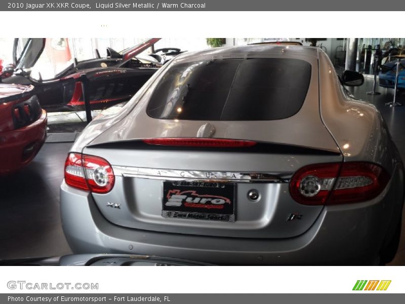 Liquid Silver Metallic / Warm Charcoal 2010 Jaguar XK XKR Coupe