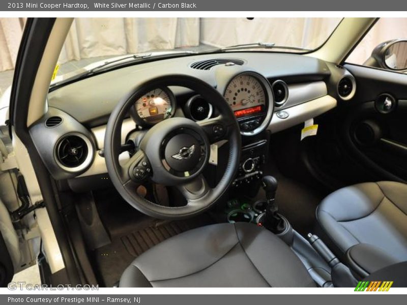 White Silver Metallic / Carbon Black 2013 Mini Cooper Hardtop