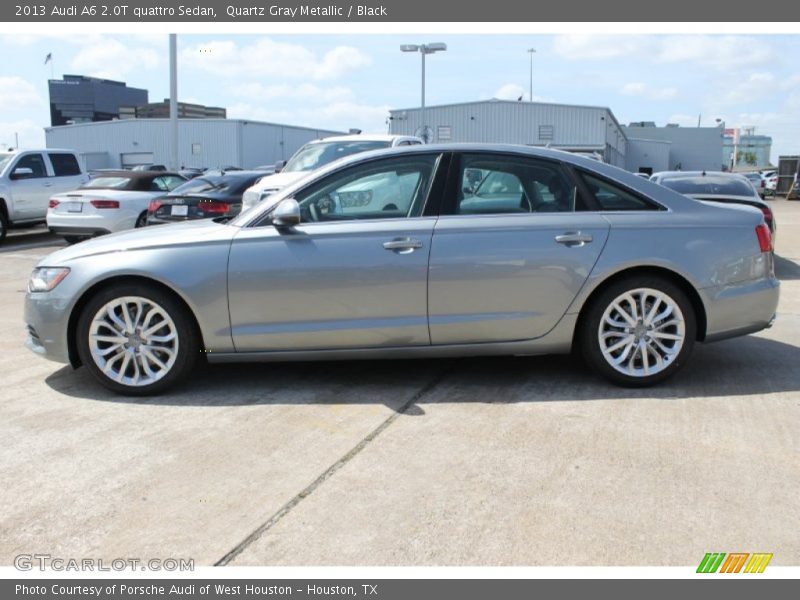 Quartz Gray Metallic / Black 2013 Audi A6 2.0T quattro Sedan