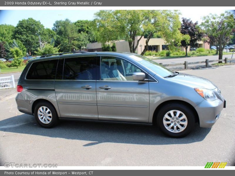 Sterling Gray Metallic / Gray 2009 Honda Odyssey EX-L