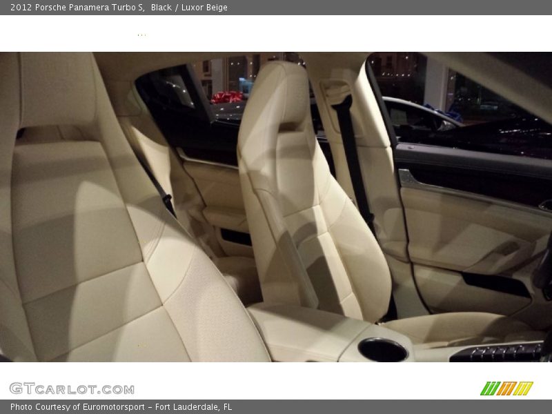 Black / Luxor Beige 2012 Porsche Panamera Turbo S