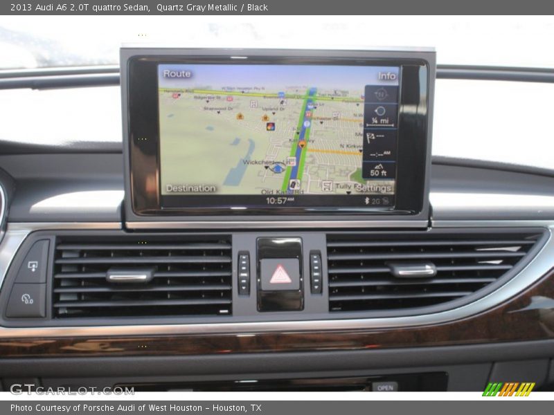 Quartz Gray Metallic / Black 2013 Audi A6 2.0T quattro Sedan