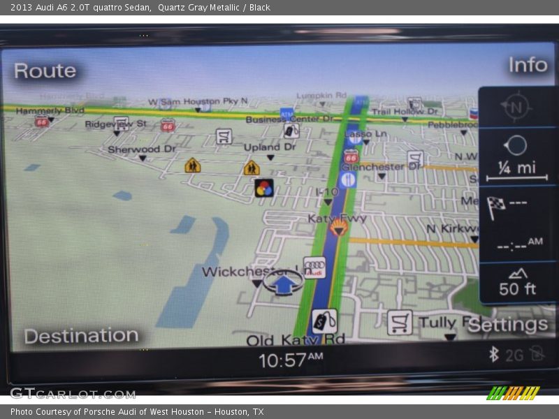 Quartz Gray Metallic / Black 2013 Audi A6 2.0T quattro Sedan