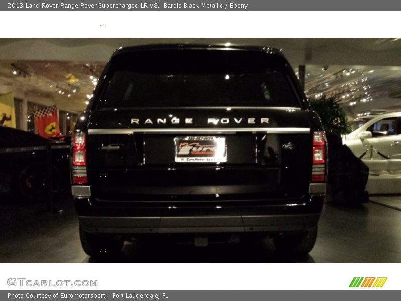 Barolo Black Metallic / Ebony 2013 Land Rover Range Rover Supercharged LR V8