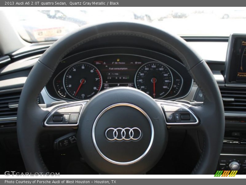 Quartz Gray Metallic / Black 2013 Audi A6 2.0T quattro Sedan