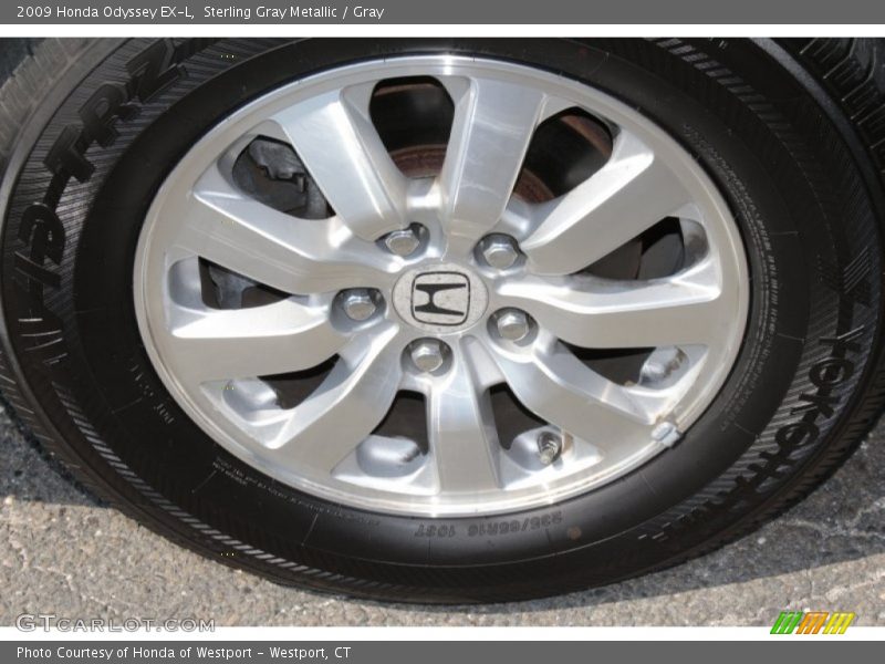 Sterling Gray Metallic / Gray 2009 Honda Odyssey EX-L