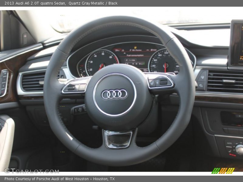 Quartz Gray Metallic / Black 2013 Audi A6 2.0T quattro Sedan