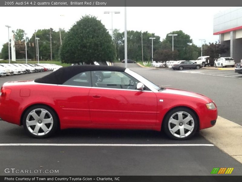 Brilliant Red / Ebony 2005 Audi S4 4.2 quattro Cabriolet