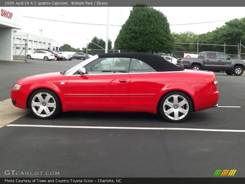 Brilliant Red / Ebony 2005 Audi S4 4.2 quattro Cabriolet