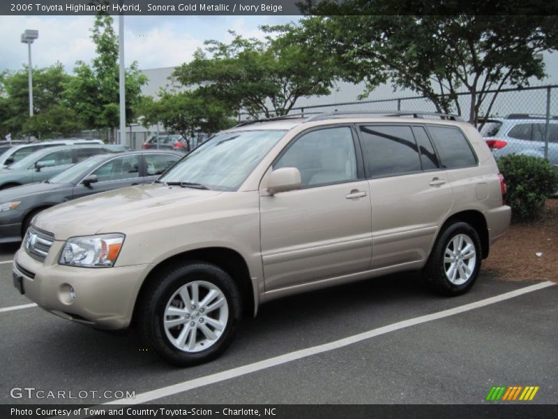 Sonora Gold Metallic / Ivory Beige 2006 Toyota Highlander Hybrid