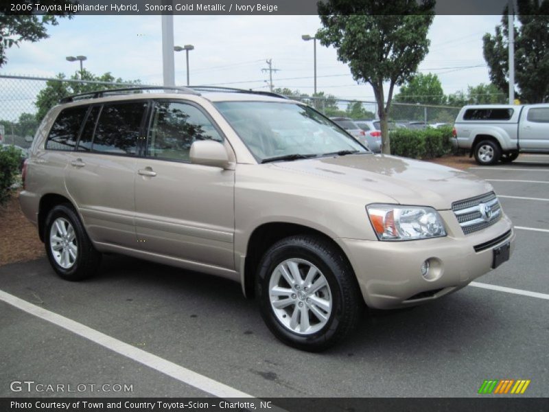Sonora Gold Metallic / Ivory Beige 2006 Toyota Highlander Hybrid