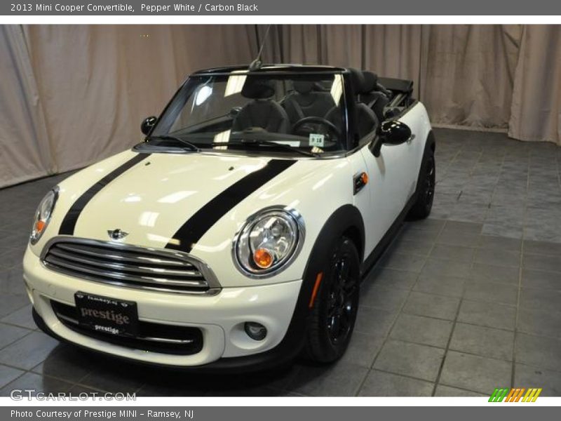 Pepper White / Carbon Black 2013 Mini Cooper Convertible