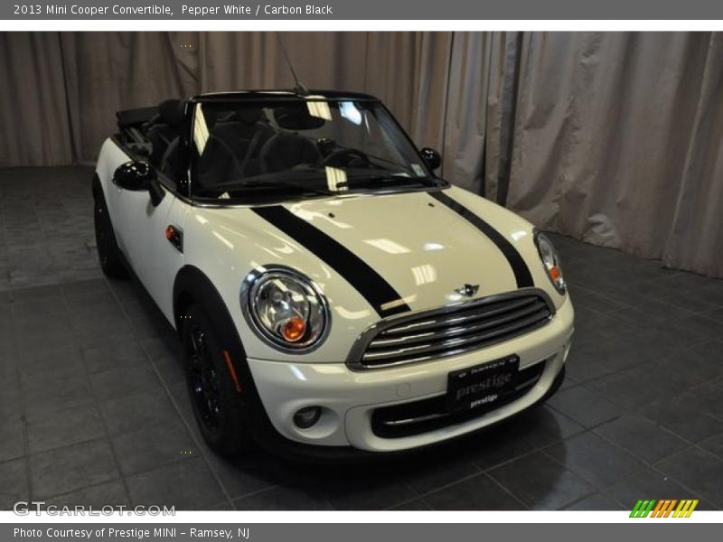 Pepper White / Carbon Black 2013 Mini Cooper Convertible