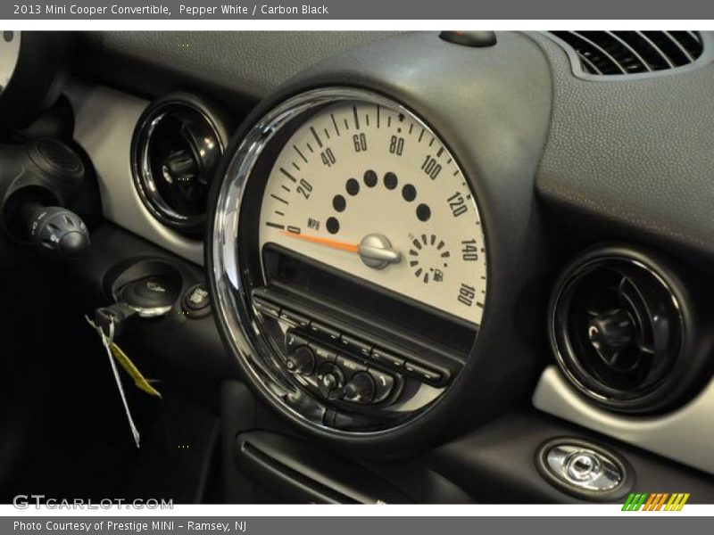Pepper White / Carbon Black 2013 Mini Cooper Convertible