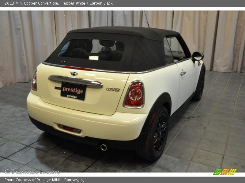 Pepper White / Carbon Black 2013 Mini Cooper Convertible
