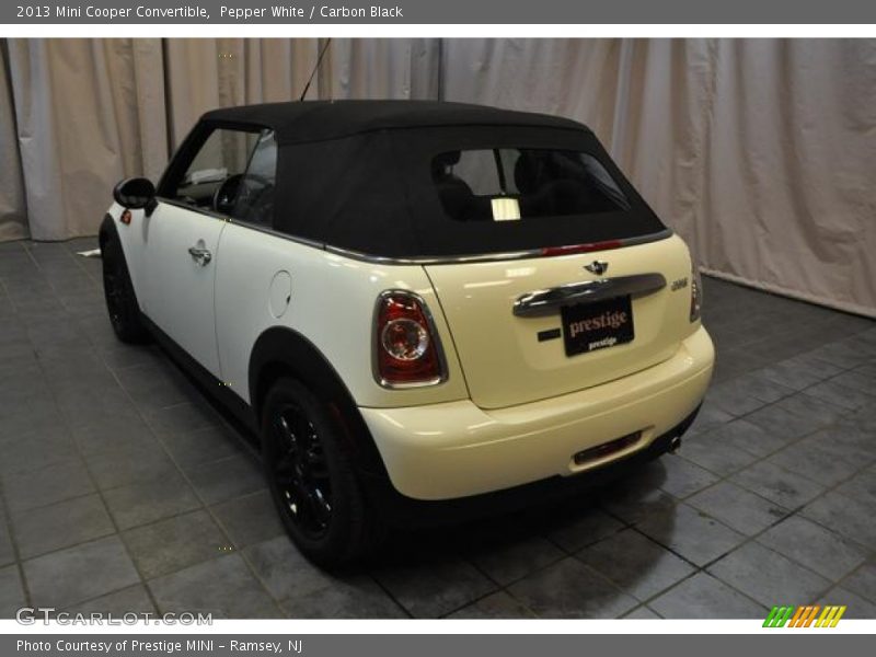 Pepper White / Carbon Black 2013 Mini Cooper Convertible