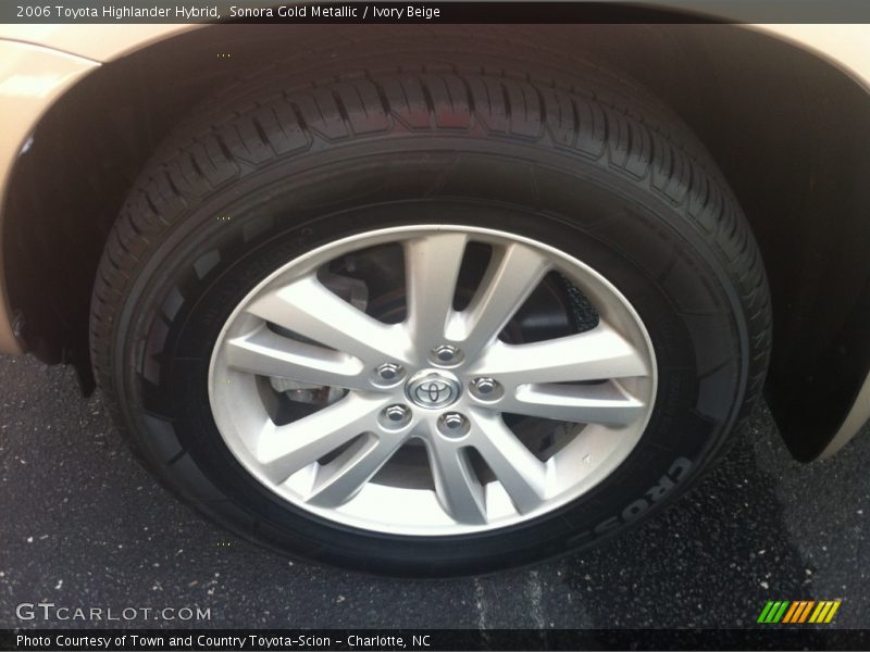 Sonora Gold Metallic / Ivory Beige 2006 Toyota Highlander Hybrid