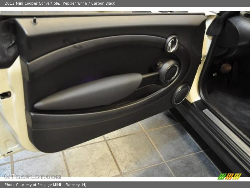 Pepper White / Carbon Black 2013 Mini Cooper Convertible