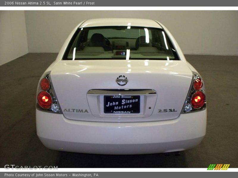 Satin White Pearl / Frost 2006 Nissan Altima 2.5 SL