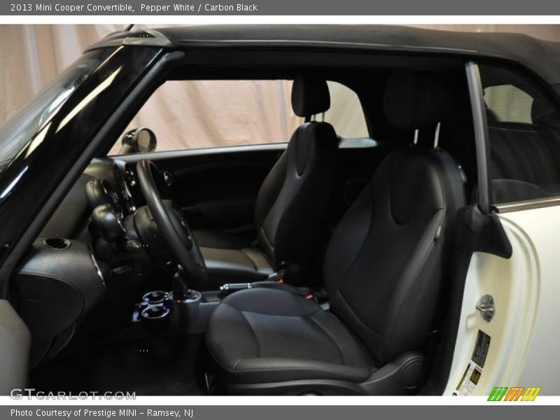 Pepper White / Carbon Black 2013 Mini Cooper Convertible