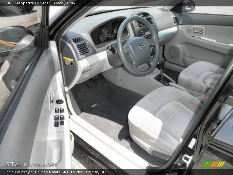 Black / Gray 2008 Kia Spectra EX Sedan