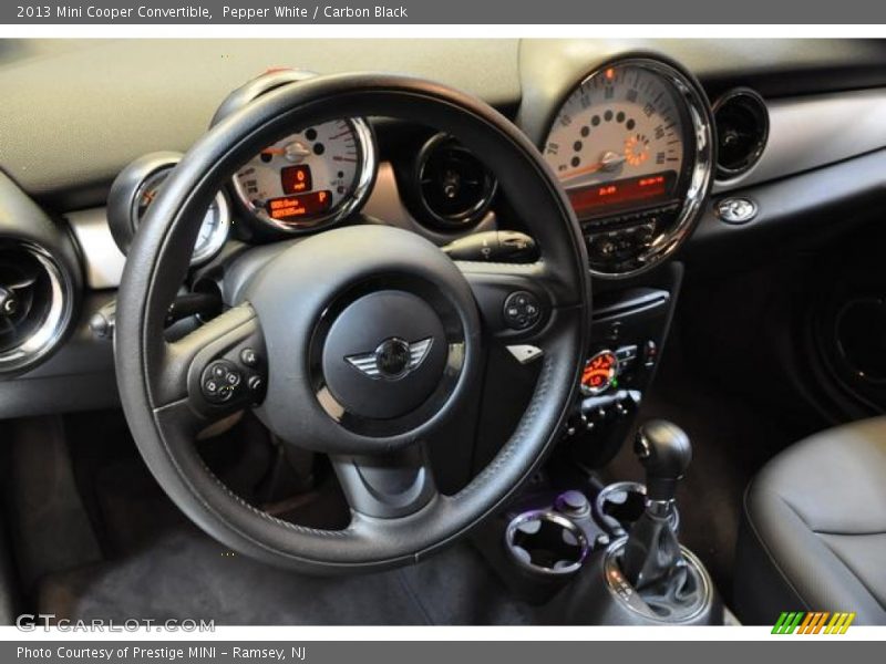 Pepper White / Carbon Black 2013 Mini Cooper Convertible