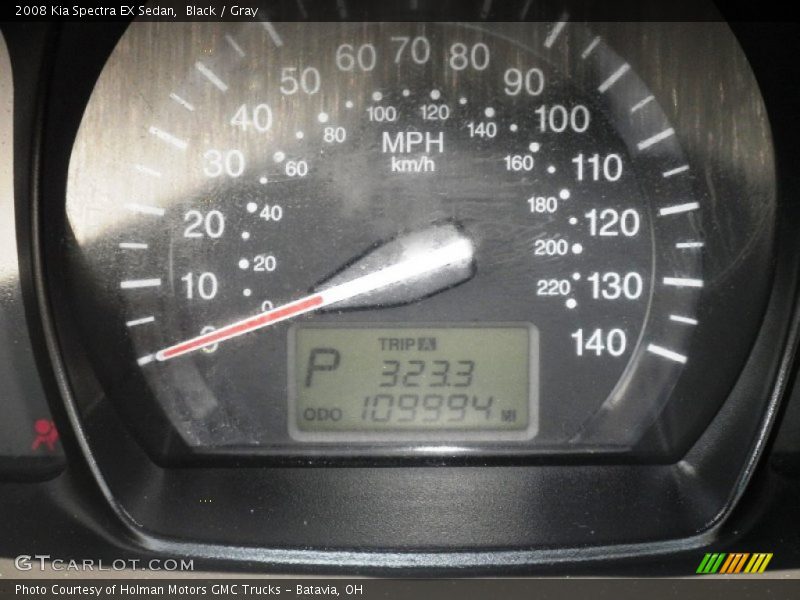 Black / Gray 2008 Kia Spectra EX Sedan