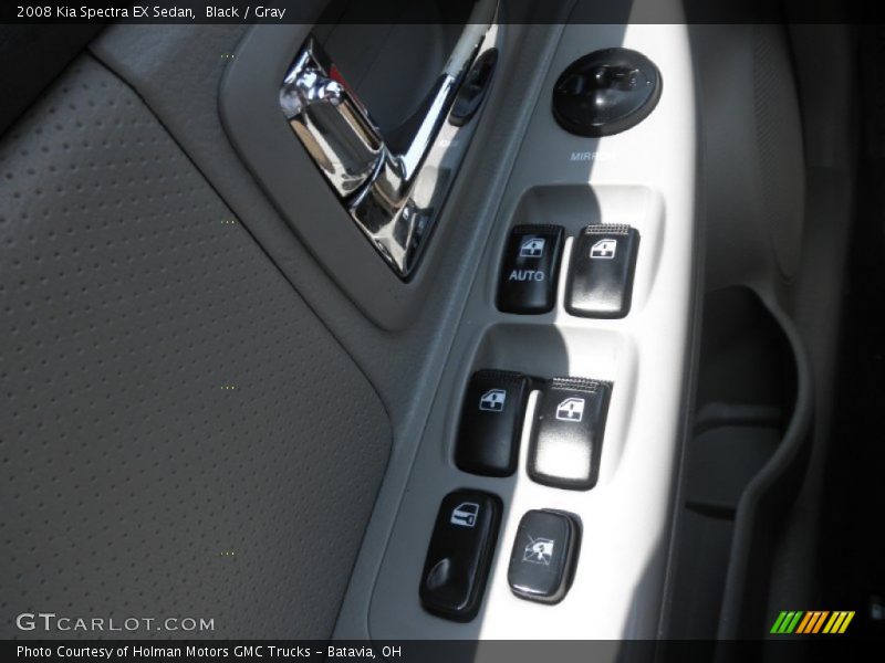 Black / Gray 2008 Kia Spectra EX Sedan