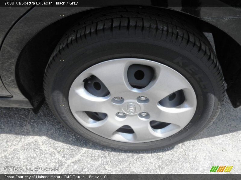 Black / Gray 2008 Kia Spectra EX Sedan