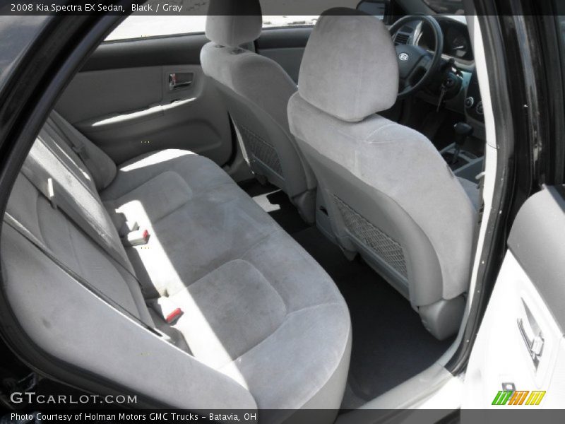 Black / Gray 2008 Kia Spectra EX Sedan