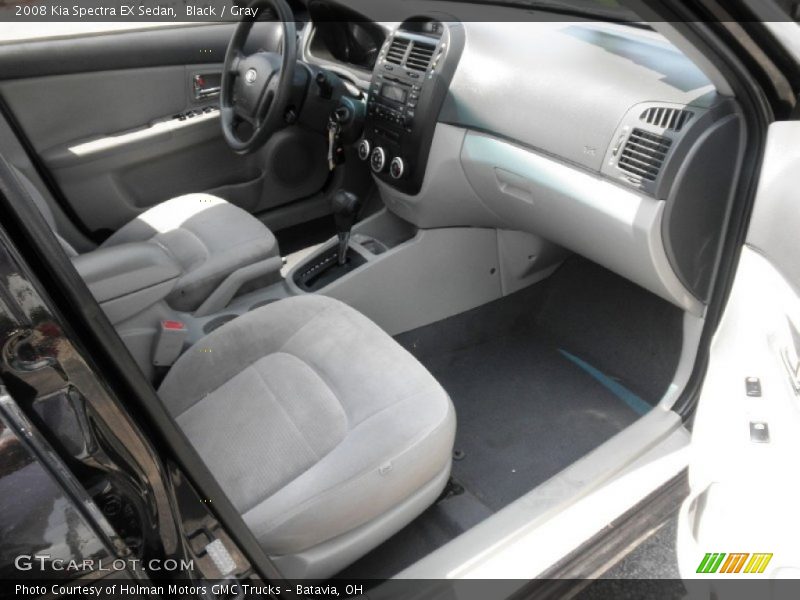 Black / Gray 2008 Kia Spectra EX Sedan