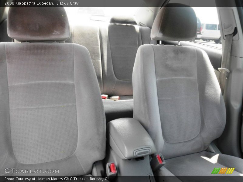 Black / Gray 2008 Kia Spectra EX Sedan