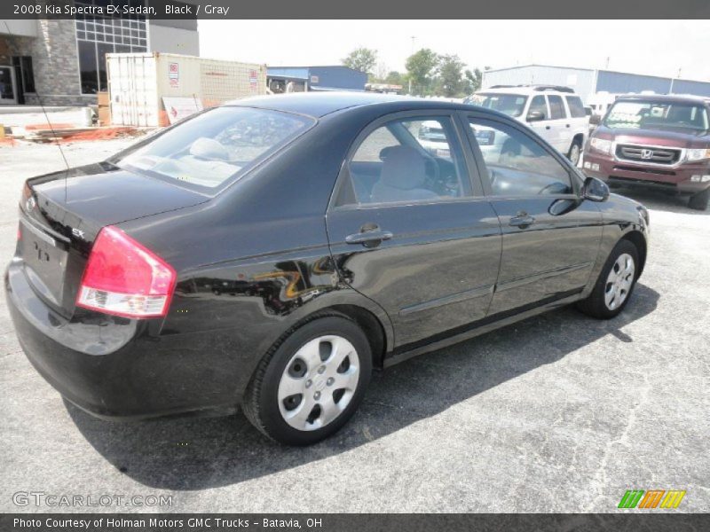 Black / Gray 2008 Kia Spectra EX Sedan