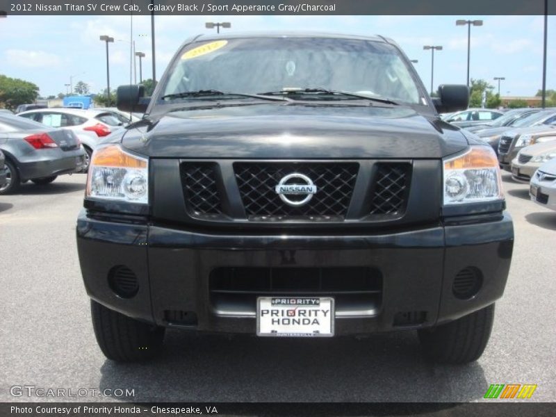 Galaxy Black / Sport Apperance Gray/Charcoal 2012 Nissan Titan SV Crew Cab