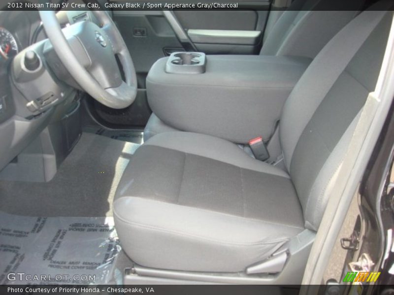 Galaxy Black / Sport Apperance Gray/Charcoal 2012 Nissan Titan SV Crew Cab