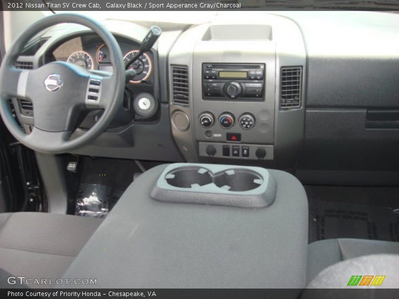 Galaxy Black / Sport Apperance Gray/Charcoal 2012 Nissan Titan SV Crew Cab