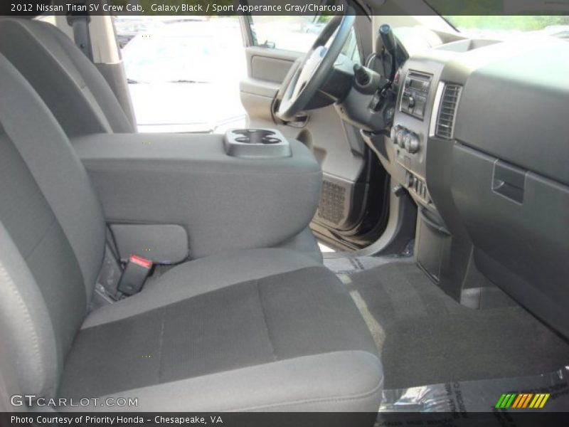 Galaxy Black / Sport Apperance Gray/Charcoal 2012 Nissan Titan SV Crew Cab
