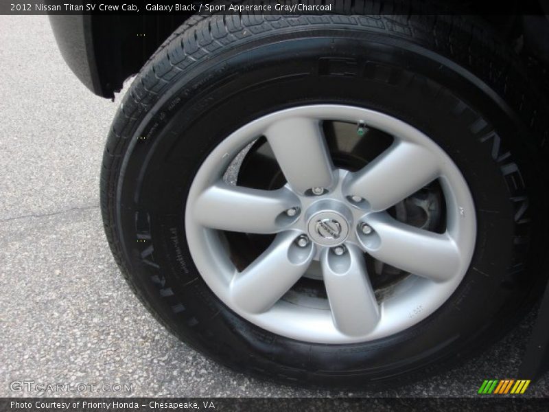 Galaxy Black / Sport Apperance Gray/Charcoal 2012 Nissan Titan SV Crew Cab