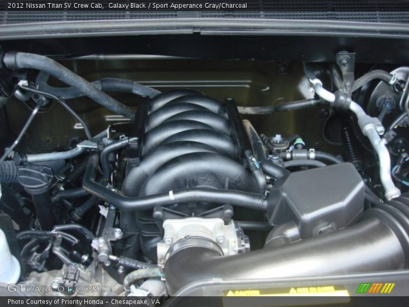Galaxy Black / Sport Apperance Gray/Charcoal 2012 Nissan Titan SV Crew Cab