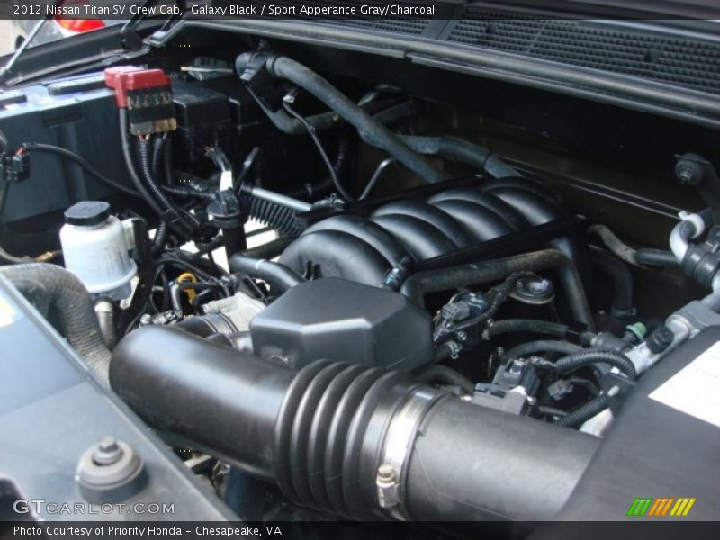 Galaxy Black / Sport Apperance Gray/Charcoal 2012 Nissan Titan SV Crew Cab