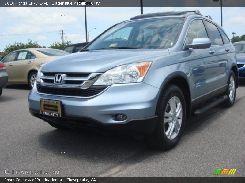 Glacier Blue Metallic / Gray 2010 Honda CR-V EX-L