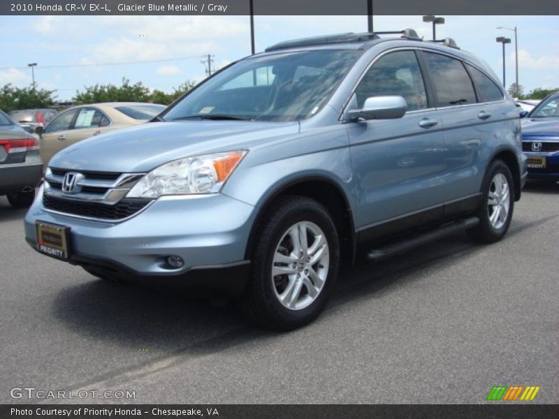 Glacier Blue Metallic / Gray 2010 Honda CR-V EX-L