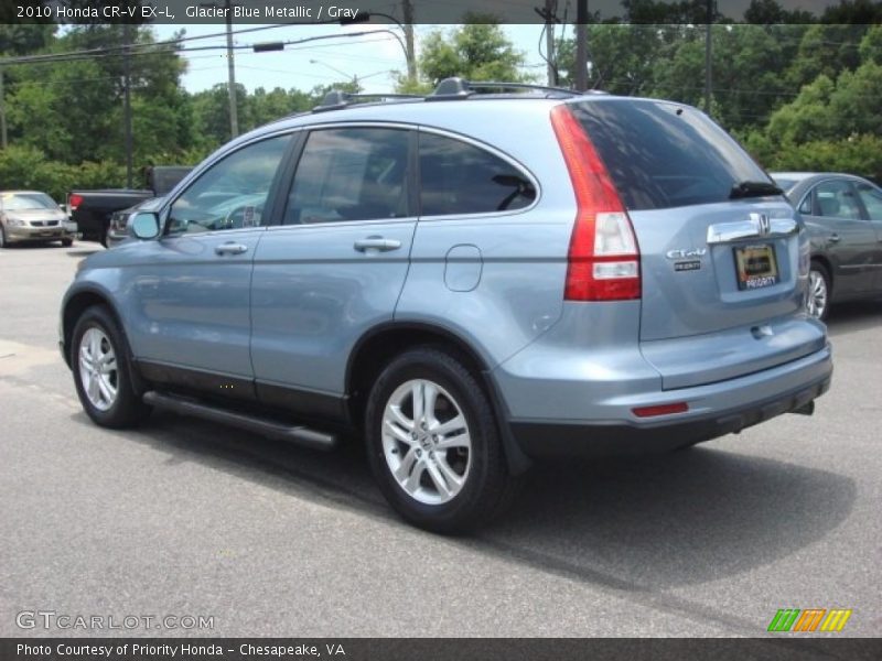 Glacier Blue Metallic / Gray 2010 Honda CR-V EX-L