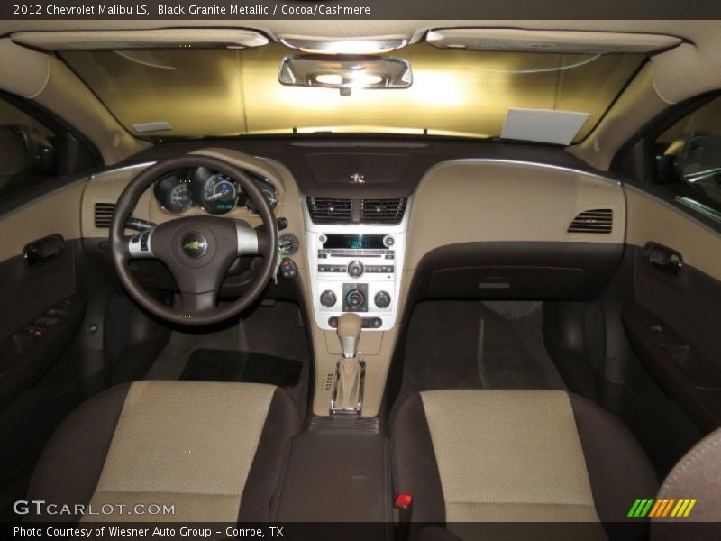 Black Granite Metallic / Cocoa/Cashmere 2012 Chevrolet Malibu LS