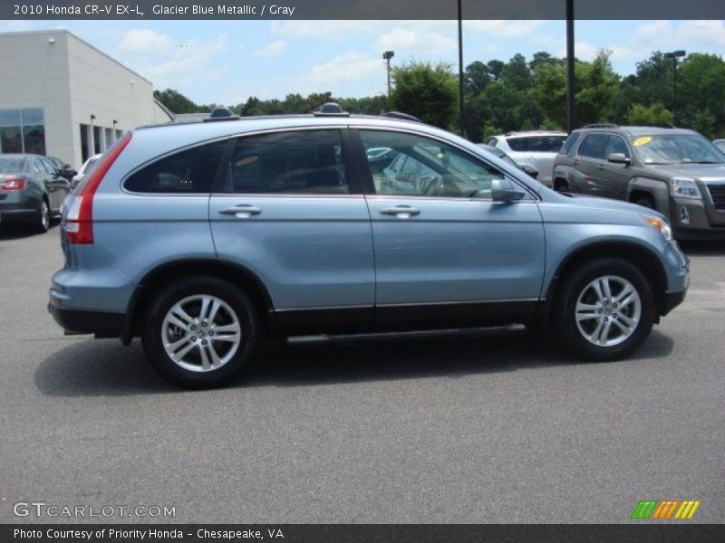 Glacier Blue Metallic / Gray 2010 Honda CR-V EX-L