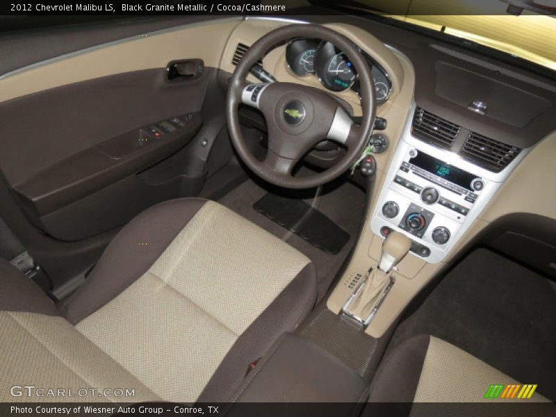 Black Granite Metallic / Cocoa/Cashmere 2012 Chevrolet Malibu LS