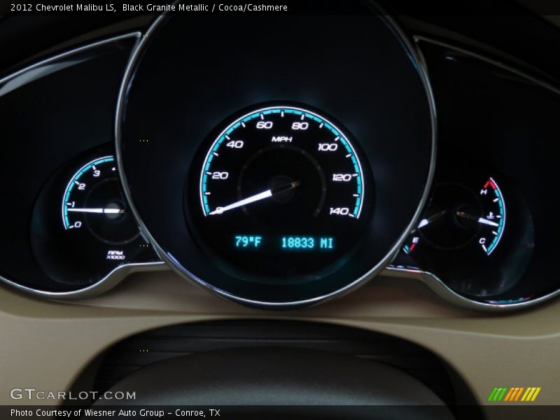 Black Granite Metallic / Cocoa/Cashmere 2012 Chevrolet Malibu LS