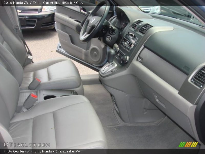 Glacier Blue Metallic / Gray 2010 Honda CR-V EX-L
