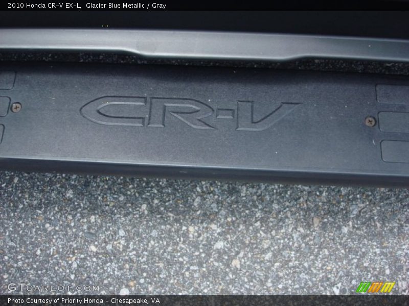 Glacier Blue Metallic / Gray 2010 Honda CR-V EX-L